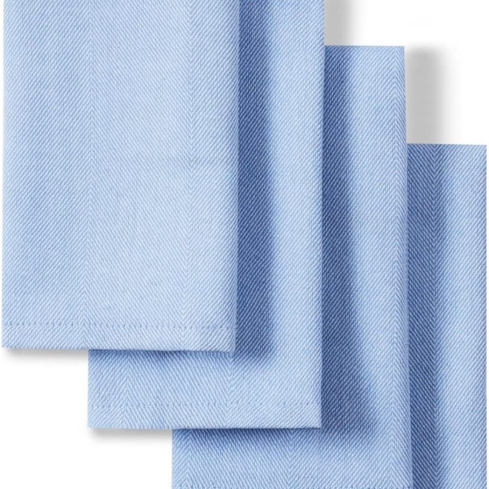Fiesta Margarita Napkins Zig Zag blue,lapis, 19x19 Set of 4, cotton, polyester
